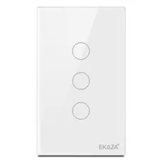 Ekaza Interruptor Inteligente Wifi vidro 2.5d 1,2,3,4 botão Touch Alexa Google home
