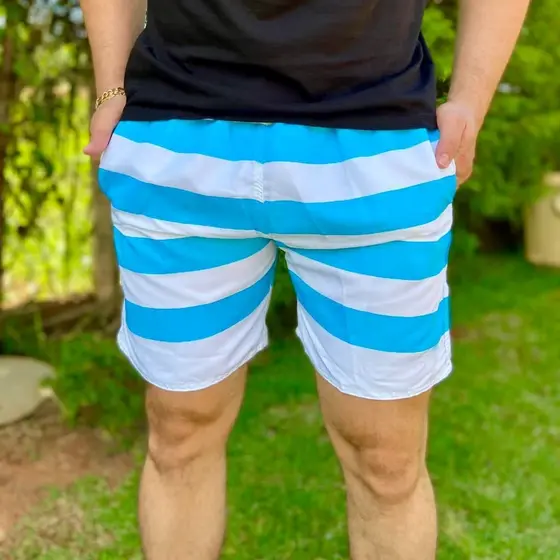 Short Bermuda Masculino LISTRADA Tactel Moda Praia Verão - Envio Rápido - ENVIO NO MESMO DIA DA COMPRA - PRAIA