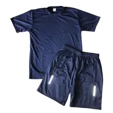 CONJUTO BERMUDA E CAMISETA - PARA TREINOS - ESPORTES - CORRIDA - ACADEMIA - SECAGEM RAPIDA --- "ANTI ODOR"