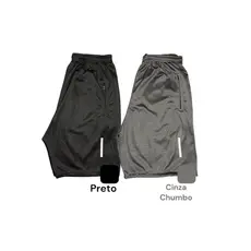 Kit 2 Shorts Bermuda Dry Fit Esportiva Treino Com Ziper no Bolso
