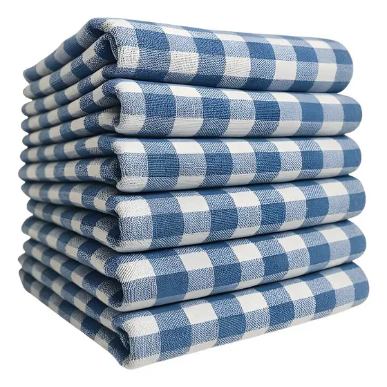 Kit com 5 ou 10 Pano de Chão Xadrez Extra Grande pano de limpeza 75x45 100% Algodão