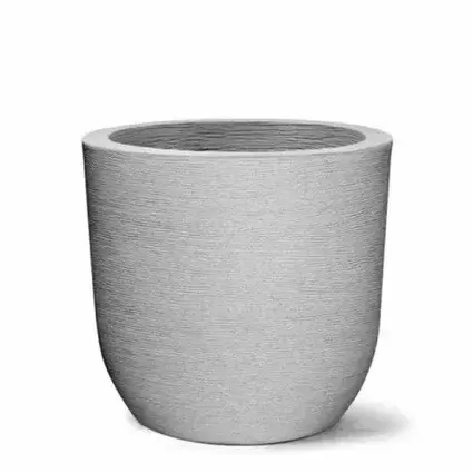 Vaso decorativo cone modelo grafiato casa jardim varanda externa moderno polietileno 19x23