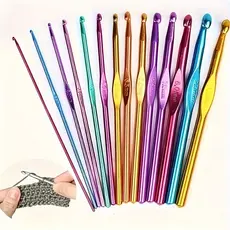 Kit Agulha Para Crochê - Pacote Com 14 Tamanhos