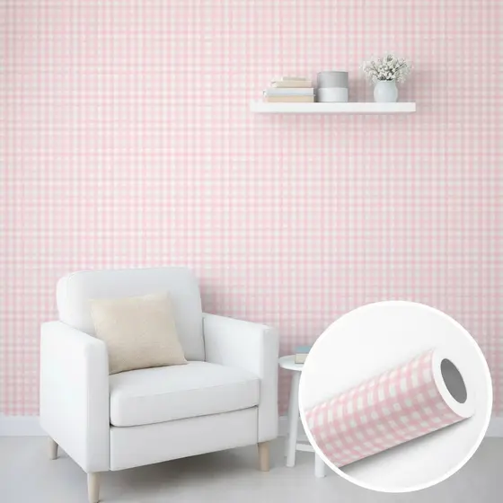 Papel de Parede Xadrez Premiun Adesivo Autocolante para Sala, Quarto Casa Decoracao Lar