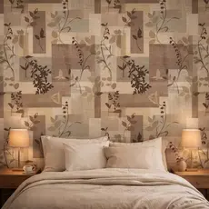 Papel de Parede Floral Autocolante – Vintage Quarto Sala | Lavável 1/2/3/6/12m por 50cm | Envio Imediato