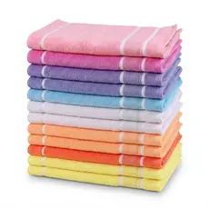 Kit C/ 30 Toalhas Lavabo Toalha Academia 28x48cm Ideal Para Pintar e Bordar Ponto Cruz