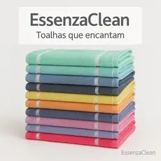 Toalha de Mão Lavabo 100% Algodão Compacta Secagem Rápida