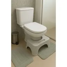 Banco De Cócoras Apoio Pés Banquinho Para Vaso Sanitário Multiuso