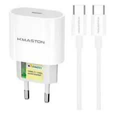 H'maston CB-23 Carregador Turbo  Fonte de Energia ultra Rápido 30W Cabo Tipo-C