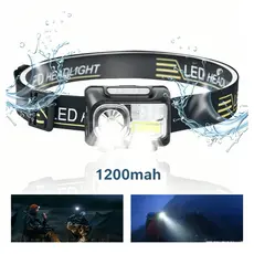 H'maston HW08 1200mah Lanterna De Cabeça Led Recarregável Sensor Indutivo Forte Resistente à respingos Camping