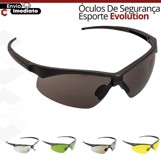 Óculos De Segurança Esporte E Lazer Operacional Carbografite Evolution Cor Cinza - CA18697