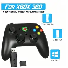 Joystick Gamer Controle Sem Fio USB para Xbox 360 e PC Bateria Recarregável Design Ergonômico Estável Wireless Joystick
