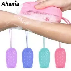 Bucha P/ Banho Silicone Macia Para Esfregar E Esfoliar a Pele Bucha Esfregão Saboneteira Escova Corporal Porta Sabonete