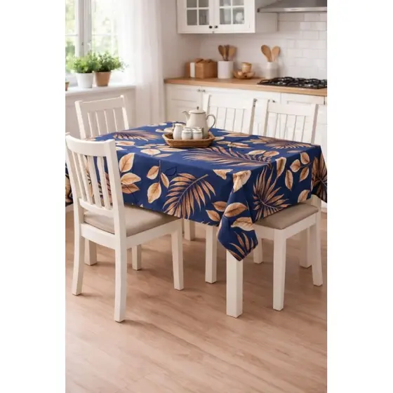 Toalha de Mesa Natal Oxford Chá e 4/6/8 cadeiras Promoção