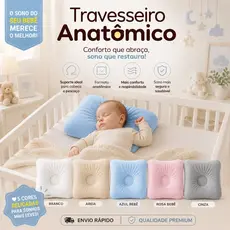 Travesseiro almofadas anatômico Bebê modelador Plush 100% Algodao