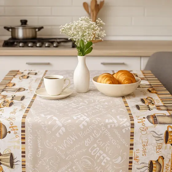 Toalhas de Mesa Chá e 4/6/8 Lugares Oxford Cozinha/Jantar Luxo Moderna