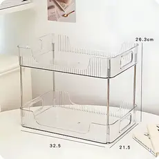 Prateleira Organizador Diamante Acrílico Porta Maquiagem Livros Suporte Multiuso De Mesa Top Tree