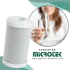 Refil Filtro Carbon Block 5 Polegadas Vela Carvão Ativado Purificador Tira Cloro e Odor da Água