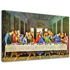 QUADRO DECORATIVO SANTA CEIA DE LEONARDO DA VINCI SENHOR JESUS CRISTO SALA DE JANTAR, NATAL, CASA, QUARTO