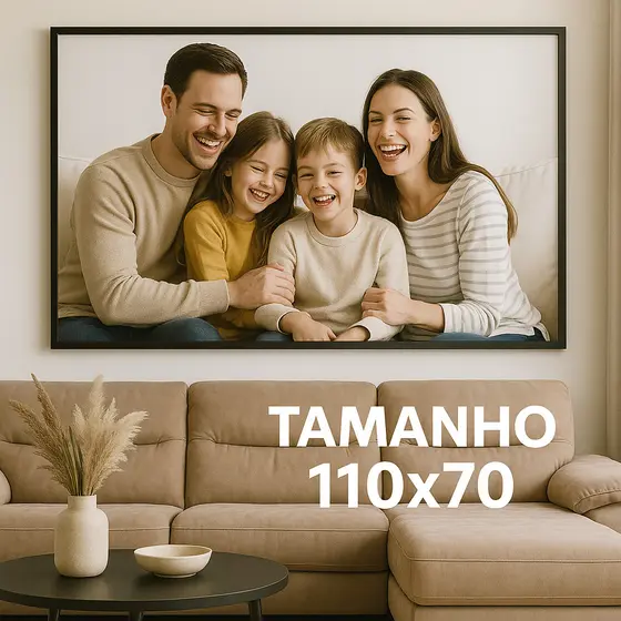 QUADRO DECORATIVO COM FOTO 110x70 SOFISTICADO MODERNO PERSONALIZADO COM SUA FOTO SALA QUARTO  ENVIO IMEDIATO