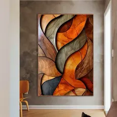 Quadro Decorativo Vitro Madeira Decoração de Parede Hall Luxo Sala Quarto Cabiceira de Cama Promoção