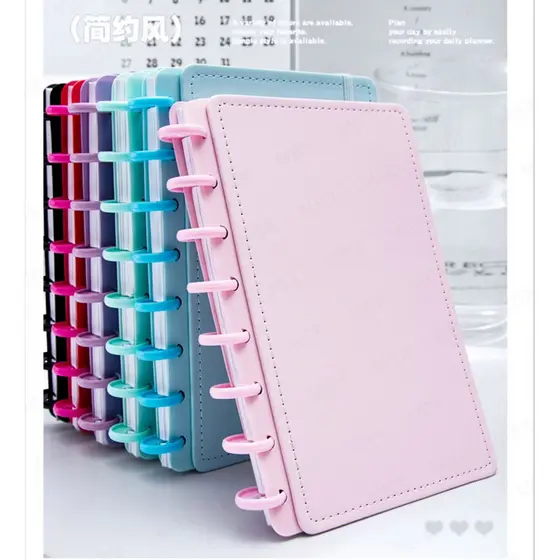 Caderno De Discos Inteligente A5 /B5 Capa Dura 80 Folhas Pautadas Diário Planner Escolar Basic