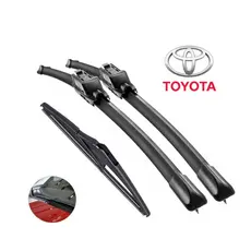 Jogo Palhetas Limpador de Parabrisa Silicone Chuva Toyota Corolla Etios Hilux Yaris Rav4 Filder