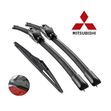 Jogo Palhetas Limpador de Parabrisa Silicone Chuva L200 Asx Eclipse Pajero Tr4 Lancer