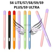 Capa Case Caneta Silicone S-pen Compatível Com S6 Lite/ S7/S8/S9/S9 Plus/S9 Ultra/ S10 FE/ S10 Lite