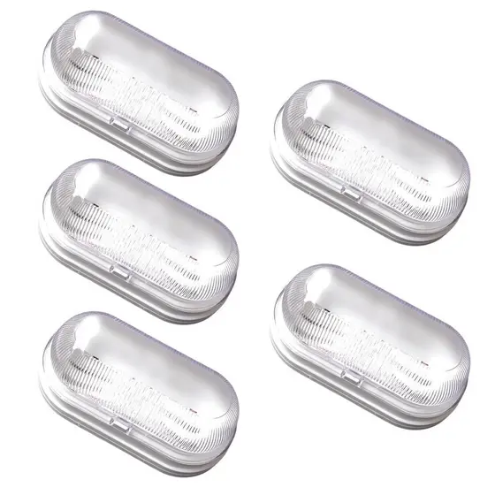 Kit 5 Luminárias Tartaruga de Led 9W 12V prova dagua para Motor Home IP65 veicular e bateria 12V