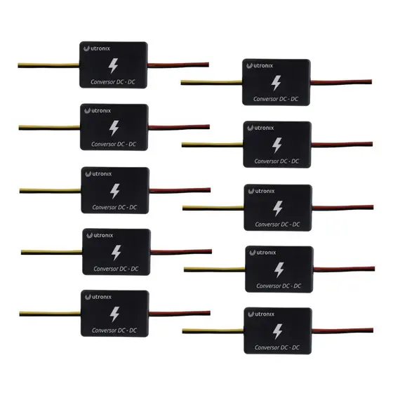 Kit 10 x Conversor de tensão de 12V para 24V 3A universal