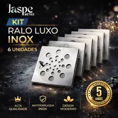Ralo Tampa Grelha 9,5cmx9,5cm Abre e Fecha Quadrado – Aço Inox | Cozinha Banheiro Área Serviço