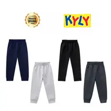 Kit 2 Calças de Moletom Kyly  Flanelado com Punho Tamanhos 1 ao 16