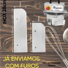 Kit Raspadores A Brigadeirinha 8,4 Litros 28 Cm Panela Inox