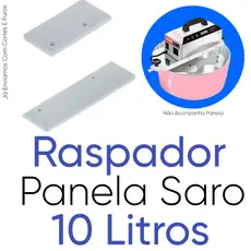 Kit 2 Raspadores de Silicone Misturador Saro 10 Litros Pá Mexedora para Doces Brigadeiro Resistente ao Calor