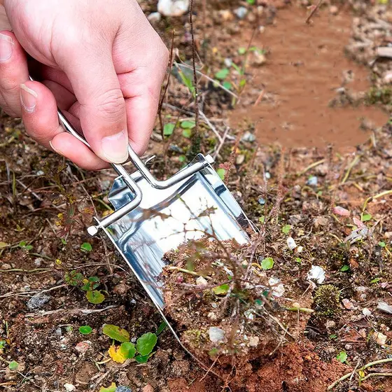 Pá de jardim multifuncional dobrável pá de acampamento ao ar livre pá de campo de aço inoxidável pequena pá militar dobr