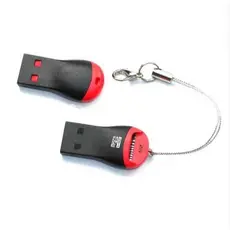 Kit 2 Mini Leitor Adaptador USB Cartão Memória Mini SD Tf Micro 9402
