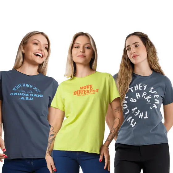 Blusa Feminina Algodão com Estampa TS021-C4