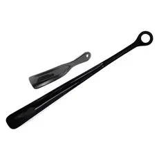Kit Calçadeira Longa + Calçadeira Pequena Facilita Calçar Sapatos Sem Danificar Profissional Durável