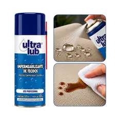 Impermeabilizante de Tecidos 325ml Ultra Lub Spray Repelente de Água para Sofá, Estofados, Tênis e Bancos