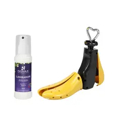 Kit Alargador De Sapatos Ajustável + Spray Lasseador Amaciante Calçados Conforto Profissional