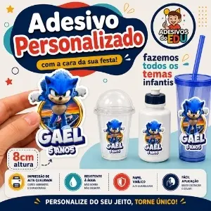 Etiqueta Adesivo Rótulo Vinil a Prova D'água P Copos Longdrink Acrílico, Twister ou Garrafas Festas Infantis