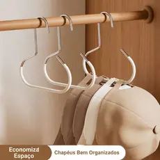 Suporte organizador de armazenamento de chapéus  cintos  gravatas  lenços