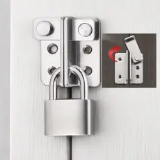 Fecho Metálico em Aço Inoxidável | Reforçado e Durável | Ideal para Portas, Armários e Janelas 🪟