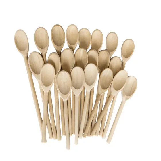 colher de pau madeira kit c/ 5, 10 e 15 unidades de 26, 30 e  38cm comprimento revenda atacado