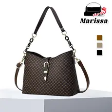 Marissa Bolsa Bucket Feminina Estampada Media Capacidade e Multiuso Perfeita para Dia a Dia e Viagens