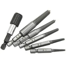 KIT 6 BROCA ROSCA FURADEIRA PARAFUSADEIRA EXTRATORA PARAFUSO