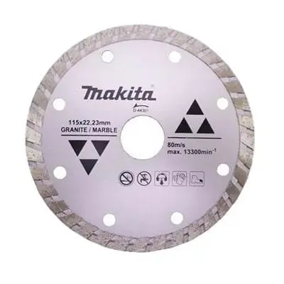 Disco Diamantado Turbo Makita 115mm Ondulado Corte Rápido Alta Performance