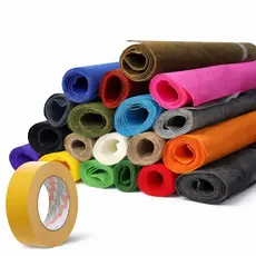 Kit 9m² Carpete Cores Lisas + Fita Dupla Face 36mm x 30m