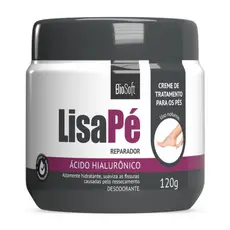 Creme Hidratante Ácido Hialurônico Lisa Pé BioSoft 120g Repara e Suaviza Pés